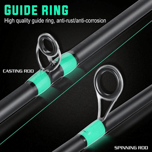 Canna da Pesca in Fibra di Vetro a 4 Sezioni, 180cm/70.86 Pollici, per Spinning e Baitcasting, Accessori per la Pesca alla Carpa - Product Image 4