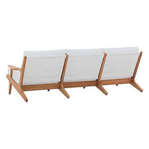 Canapé trois places de luxe au design moderne et contemporain, durable et confortable, avec structure en bois de teck - Product Image 5