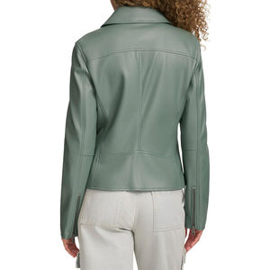 Chaquetas de Cuero para Mujer, Moda Femenina, Nueva Llegada, Chaquetas de Cuero Genuino Personalizadas al por Mayor, Chaquetas para Mujer - Product Image 3