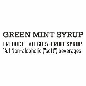 Mojee Green Mint Syrup 750ml <b>Beverage</b> Flavoring Syrup - Product Image 6