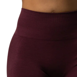 Pantalon évasé mi-taille pour femme, couleur bordeaux, extensible, pour le sport, le fitness, le yoga, l'entraînement, vêtements de sport, bas de tenue souple et performant - Product Image 6
