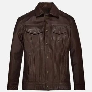 เสื้อโค้ทหนังแคนวาสคุณภาพสูง สไตล์ตะวันตกสำหรับฤดูหนาว ออกแบบสีได้ตามต้องการ ระบายอากาศได้ดี ทันสมัย บริการ OEM ขายส่ง - Product Image 1