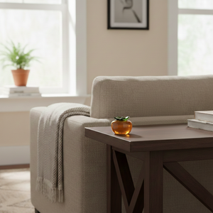 Prensapapeles de Cristal Hecho a Mano con Diseño de Caqui, Arte Decorativo para Hogar, Oficina o Salpicadero de Coche, Artículo de Regalo - Product Image 5