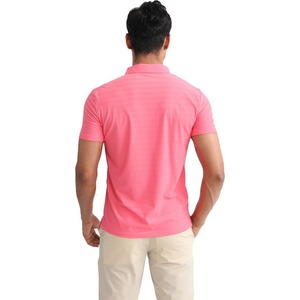 Camiseta Polo RELEVO para Hombre, Azul Marino, Corte Ajustado, Manga Corta, con Ribete en Contraste, Diseño de Color Sólido - Product Image 6