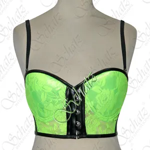 Brand New European and American-Style Bustier Top Mesh Printing Steel Ring Fishbone Hot Girl Suspenders Body Shapers for Women