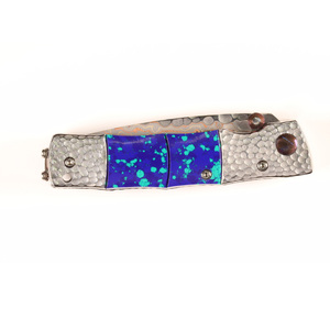 Damascus Steel Folding Knife Handmade Compact Pocket Design Outdoor <b>Camping</b> Hiking Fishing Travel Everyday Utility <b>Tool</b> - Product Image 4