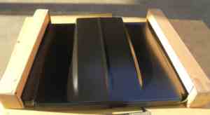 ฝาครอบเครื่องยนต์ CV P/U/BLAZR/JIMY/SUBURBN รุ่นปี 79-80 (ฝาครอบเดี่ยวขนาด 2 นิ้ว) (หนา 1.0 มม.) (เหล็ก) (สีดำ PTD) (บรรจุภัณฑ์กล่อง) - Product Image 2
