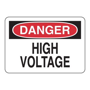 Panneau de signalisation de sécurité électrique haute tension Danger 10x14 pouces, imprimé UV pour intérieur/extérieur, Brady - Product Image 2