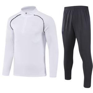 ชุดวอร์มผู้ชายลายเรียบ ผ้าฝ้ายฟลีซ 100% แขนยาว สำหรับออกกำลังกายและวิ่งจ๊อกกิ้ง - Product Image 5