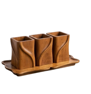 Oferta Especial: Fabricante de Cestas de Madera de Acacia, Organizador de Utensilios de Cocina, Proveedor de Cestas de Madera - Product Image 5