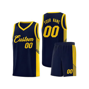 Maillot de basket-ball personnalisé imprimé numériquement, bleu, col en V, sans manches, en maille respirante, unisexe, pour adultes, avec impression 3D de cœurs et de fleurs - Product Image 1
