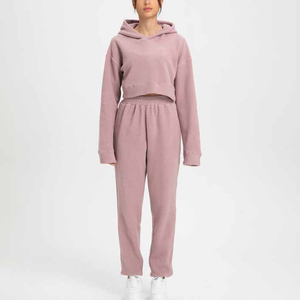 Custom 260 GSM Winter Streetwear Sweat Suit with Acid Wash Embroidery Baggy <b>Trouser</b> and Hoodie Set <b>Flared</b> Tracksuit for <b>Men</b> - Product Image 1