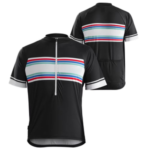 Latest Fashion Breathable Eco-Friendly Men's Adults <b>Short</b> Sleeve Cycling Jersey Customizable High Quality Spandex/<b>Polyester</b> - Product Image 1