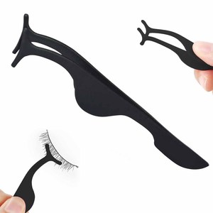 Herramienta Aplicadora de Extensión de Pestañas Postizas, Reutilizable, Resistente al Agua, de Acero Inoxidable, Profesional, para Colocación de Pestañas - Product Image 1