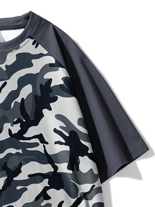T-shirts imprimés délavés à l'acide tendance, coupe oversize, design graphique personnalisé, style streetwear vintage, en coton pour hommes - Product Image 4