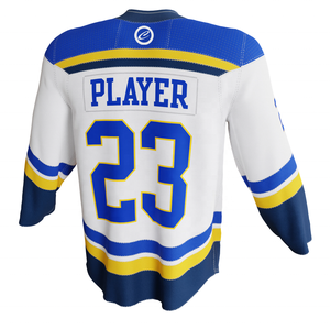 Maillot de hockey sur glace personnalisé pour homme adulte, nom et numéro personnalisés, broderie d'équipe, 100% polyester, impression par transfert thermique, taille plus - Product Image 1