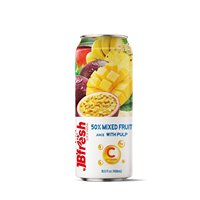 Jbfresh 500Ml Gemengde Vruchtensapdranken Uit 50% Vers Sap Met Echte Fruitpulp, Hoogwaardige Groothandelsleverancier-Oem-Service