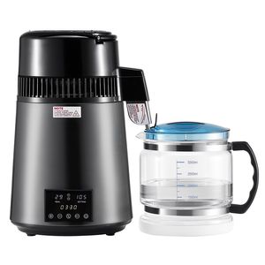 Destilador de agua de encimera doméstica de 4L, purificador de 750W, electrodomésticos de tratamiento de agua de vidrio de acero inoxidable - Product Image 1