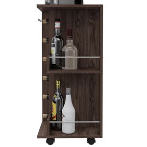 Carrello Bar Tennessee Six-Cubbies con Mobile Singolo e Due Ripiani per Conservazione Liquori - Product Image 5