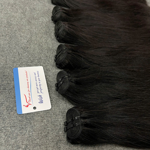 Cabello Humano Vietnamita Remy Natural Liso con Trama Doble a Máquina y Puntas Dobles de 100g, Color Natural - Product Image 2