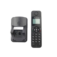Téléphone sans fil DECT 6.0 SC-1803-DP noir, garantie 1 an, 10 sonneries, fonction mains libres, mode double, identification de l'appelant, recomposition