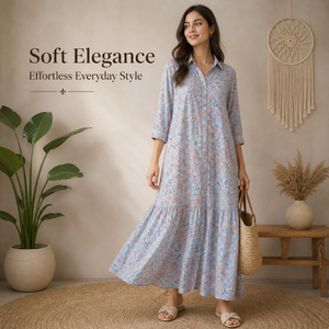Robe longue élégante en soie pour femme, taille unique, style bohème, motif cachemire, kaftan de luxe à manches longues, idéale pour les vacances, coupe ample et fluide - Product Image 3