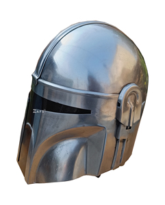 Casque intégral inspiré du Mandalorian en acier doux, ajustement Bobo, armure de guerrier pour cosplay, costume, exposition historique, objet de collection - Product Image 4