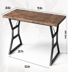 Wooden Top Vintage Design Rectanglur Dining <b>Tables</b> Top Royal <b>Iron</b> <b>iron</b> Base Dining <b>Table</b> 6 Seater Metal Dining <b>Table</b> - Product Image 2