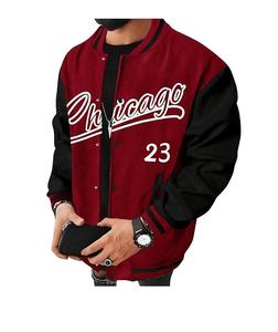 Veste bomber de baseball universitaire réversible respirante en laine 100% pour homme sur mesure avec fermeture éclair, style streetwear, poches - Product Image 2