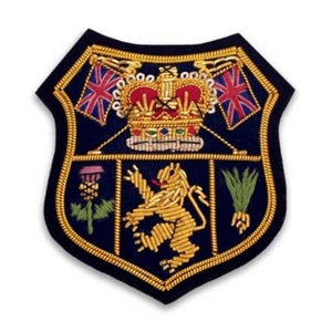 Badge de casquette brodé à la main en fil d'argent, motif 3D, personnalisé, en tissu (toile) pour uniformes, qualité supérieure - Product Image 6