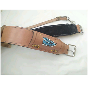 Logotipo personalizable más vendido Western Horse Cirth Back Cinch Cuero duradero Exportación mundial a la India para montar y competir - Product Image 1