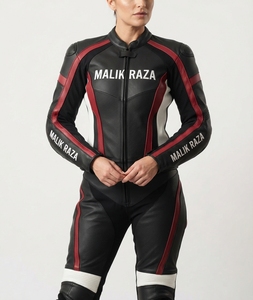 Combinaison de course moto en cuir véritable pour femmes, 2 pièces, taille personnalisée, équipement de course moto pour femmes - Product Image 6