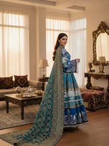 Robes de mariée afghanes personnalisées de haute qualité 2026 pour femmes, ensemble 3 pièces fait main avec broderies, châle et pantalon - Product Image 6