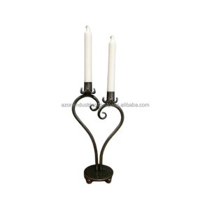 Candelabro de hierro de lujo, Metal candelabro de hecho a mano, decoración del hogar, candelabro rústico de hierro forjado, candelabro - Product Image 2