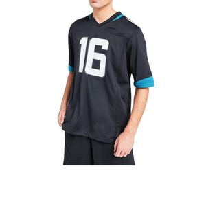 Camiseta de fútbol americano personalizada auténtica, malla transpirable con características de talla grande, longitud de manga corta - Product Image 1