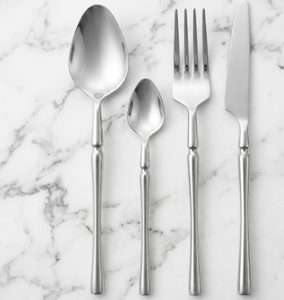 Silver Stainless Steel Flatware <b>Set</b> Durable Mirror Polished Cutlery <b>Dinnerware</b> <b>for</b> Wedding Restaurant Tabletop Rental Cutlery - Product Image 3