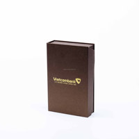 Boîte cadeau rigide en papier d'art de luxe avec doublure en éponge, fermeture magnétique, logo personnalisé - Emballage élégant et durable pour cadeaux précieux