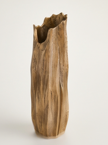 Vase à fleurs moderne en métal doré, texture rocheuse luxueuse, centre de table décoratif, récipient décoratif pour la maison, l'hôtel, vente en gros - Product Image 3