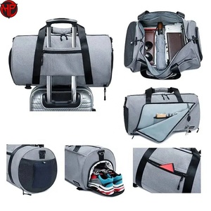 กระเป๋าเดินทางกีฬาแบบกันน้ำ 202Gray ทำจากไนลอน แฟชั่น ทันสมัย ขนาดใหญ่ จุของได้เยอะ พร้อมสายสะพายปรับได้ พกพาสะดวก - Product Image 2