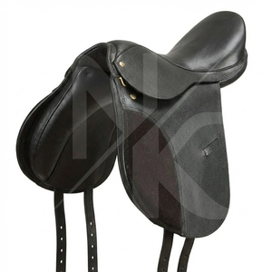 Silla de doma de cuero genuino de la mejor calidad con estructura de madera, cómoda y duradera. Productos de equitación inglesa de la India. - Product Image 2