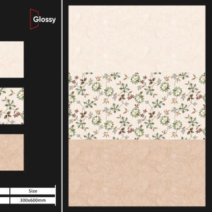 Carreaux muraux en céramique élégants 300x600 mm, surface décorative haute brillance pour une rénovation élégante de la salle de bain et un intérieur de cuisine moderne - Product Image 1