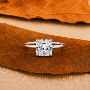 Luxury 2ct <b>Cushion</b> Cut Diamond Engagement <b>Ring</b> Solid 14K Gold IGI Certified Eco Friendly Lab Grown Bridal Fine Jewelry Bespoke - Product Image 1