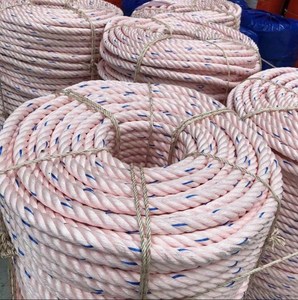 Polypropylene cordage 7mm diameter braided filament structure offering tensile durability lightweight buoyant capability marine - Product Image 1