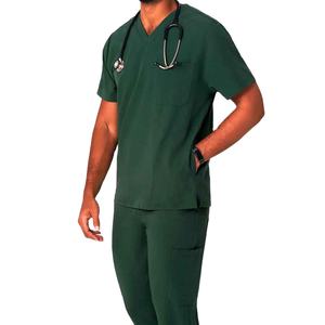Camisa Médica de Popelina Premium, Transpirable, Ligera para Verano, Uniforme Profesional para Personal de Hospital, para Hombre - Product Image 1
