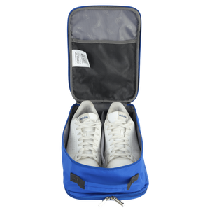 Sac à chaussures de voyage portable en polyester imperméable OEM/ODM avec fermeture éclair, couleur naturelle, durable, étuis cosmétiques, rangement extérieur, vente en gros - Product Image 6