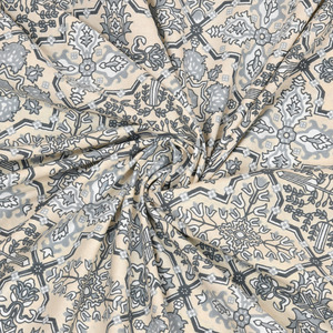 Juego de Sábanas King Size de Lujo Heritage, Color Gris con Estampado Tradicional, Ropa de Cama con 2 Fundas de Almohada - Product Image 6