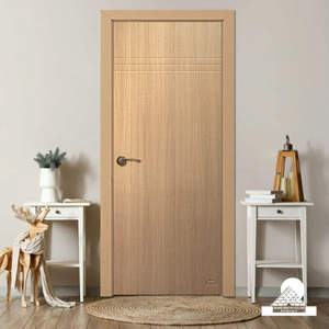 Porte intérieure moderne insonorisée en bois massif fini, style battant, étanche, pour appartement - Product Image 1