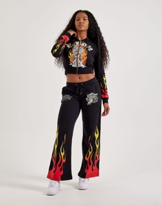Sudadera con capucha de poliéster y algodón para mujer, con cremallera completa, manga larga, forro deportivo, talla grande, estampada, para invierno - Product Image 2