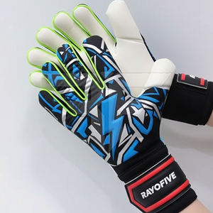 Gants de gardien de but personnalisés de haute qualité, respirants, à doigts entiers, en cuir PU, unisexes, pour usage sportif, protection, vente en gros - Product Image 1