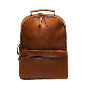 Mochila de cuero multibolsillo de gran capacidad de tendencia superior para hombres Logotipo personalizado Diseño impermeable Nuevas características de moda - Product Image 1